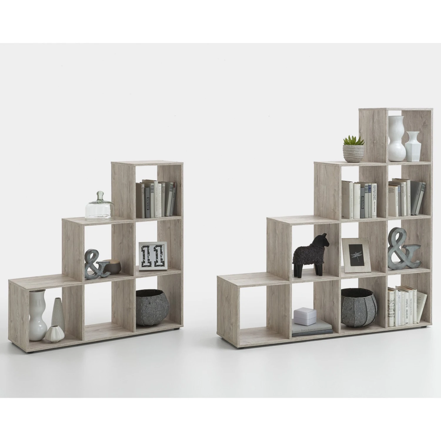 Raumteiler - Sandeiche - 6 Fächer 2 Raumteiler - Sandeiche - 6 Fächer – Bild 2