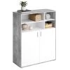 Kommode - Beton-weiß - 95 cm