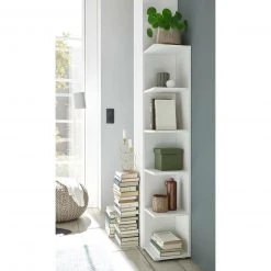 Eckregal - weiß - 142 cm hoch -Wohnzimmer Verkäufe 0153001900 05 1600Wx1600H