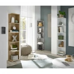 Eckregal - weiß - 142 cm hoch -Wohnzimmer Verkäufe 0153001900 06 1600Wx1600H