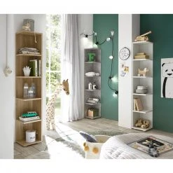 Eckregal - Beton-Optik - 142 cm hoch -Wohnzimmer Verkäufe 0153001901 08 1600Wx1600H