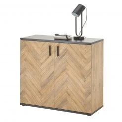 Kommode - Bartex Eiche-grau - 2 Türen - 92 cm