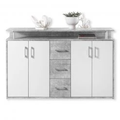 Sideboard - Beton-weiß - 139 cm