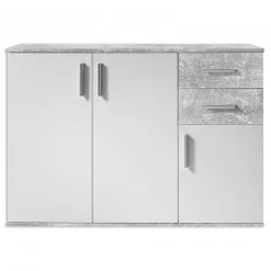 Sideboard - weiß-Beton-Optik - 120 cm breit -Wohnzimmer Verkäufe 0153010700 03 1600Wx1600H