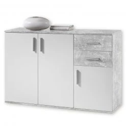 Sideboard - weiß-Beton-Optik - 120 cm breit -Wohnzimmer Verkäufe 0153010700 09 1600Wx1600H