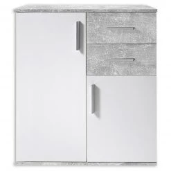 Kommode - weiß-Beton-Optik - 80 cm breit -Wohnzimmer Verkäufe 0153010900 03 1600Wx1600H
