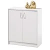 Kommode - weiß - 2 Türen - 74 cm