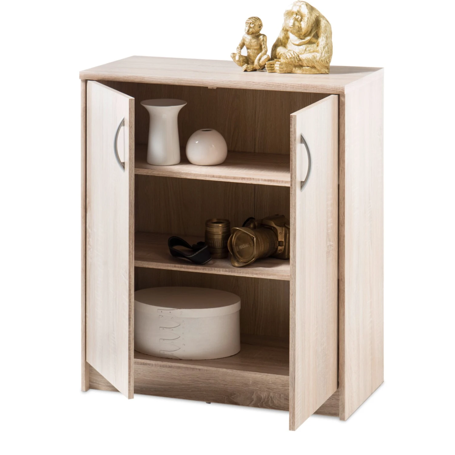 Kommode - Sonoma Eiche - 2 Türen - 74 cm 2 Kommode - Sonoma Eiche - 2 Türen - 74 cm – Bild 2