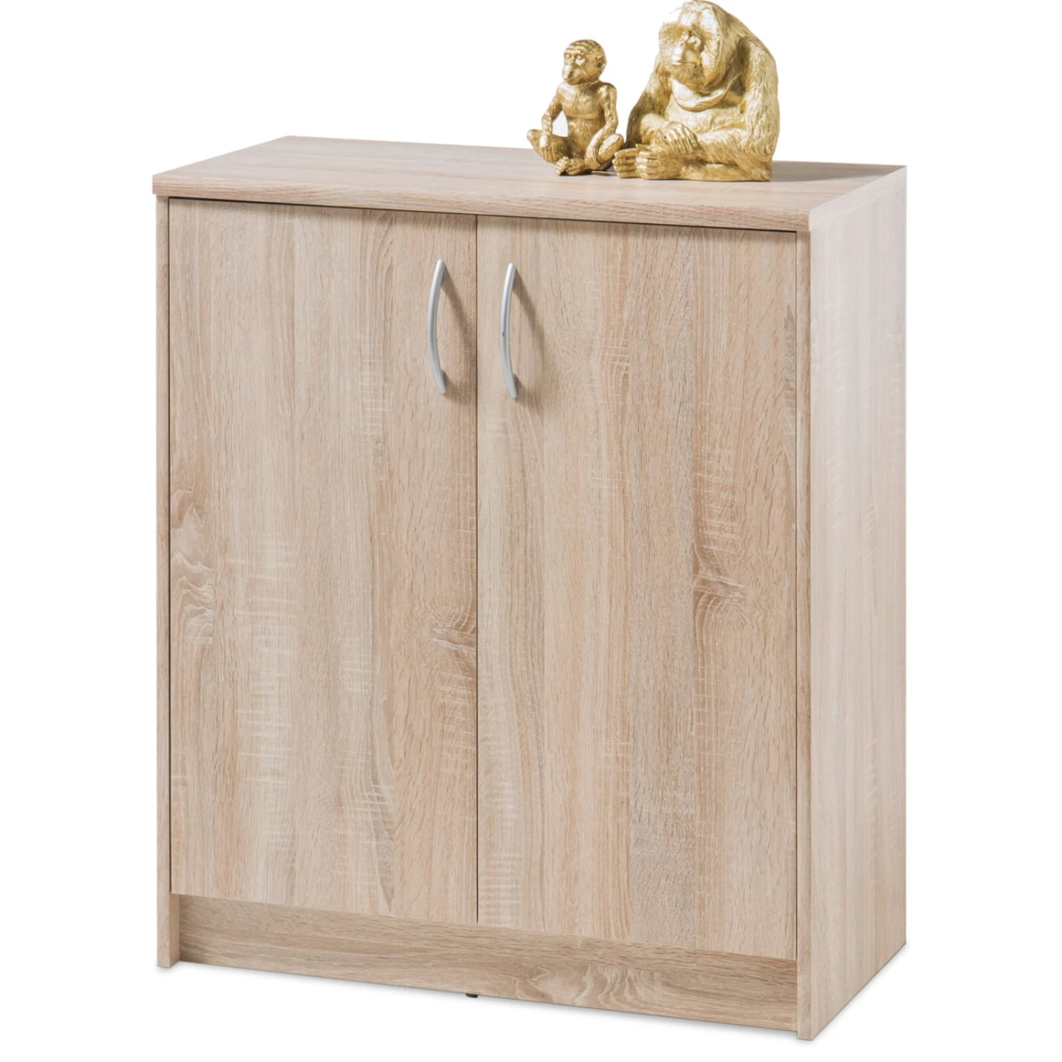 Kommode - Sonoma Eiche - 2 Türen - 74 cm 1 Kommode - Sonoma Eiche - 2 Türen - 74 cm