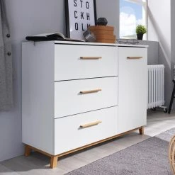 Kommode - alpinweiß - 3 Schubkästen - 116 cm -Wohnzimmer Verkäufe 0194003300 02 1600Wx1600H