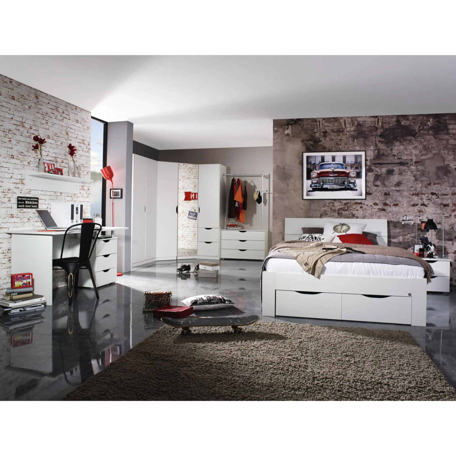 Kommode - alpinweiß - 93 cm breit 2 Kommode - alpinweiß - 93 cm breit – Bild 2