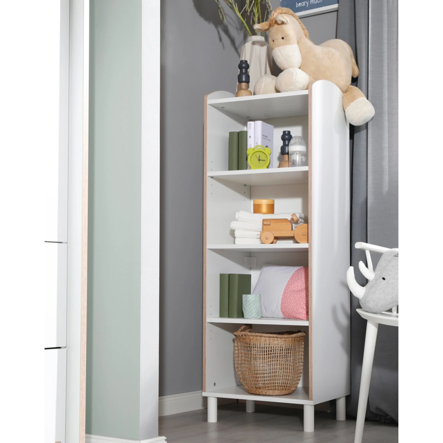 Regalelement - alpinweiß - 4 Fächer - 47 cm 3 Regalelement - alpinweiß - 4 Fächer - 47 cm – Bild 3