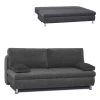 Boxspringsofa - schwarz - Tonnentaschen-Federkern