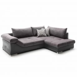 Ecksofa - hellgrau-anthrazit - beidseitig montierbar - 286 cm breit -Wohnzimmer Verkäufe 0255009801 03 1600Wx1600H
