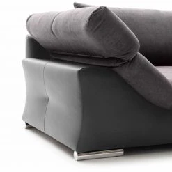 Ecksofa - hellgrau-anthrazit - beidseitig montierbar - 286 cm breit -Wohnzimmer Verkäufe 0255009801 06 1600Wx1600H