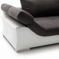 Ecksofa - anthrazit-weiß - beidseitig montierbar - 286 cm breit -Wohnzimmer Verkäufe 0255009803 06 1600Wx1600H