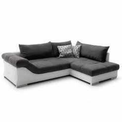 Ecksofa - anthrazit-weiß - beidseitig montierbar - 286 cm breit -Wohnzimmer Verkäufe 0255009803 09 1600Wx1600H