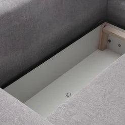 Ecksofa - silber - inklusive Liegefunktion und Bettkasten -Wohnzimmer Verkäufe 0255009901 07 1600Wx1600H