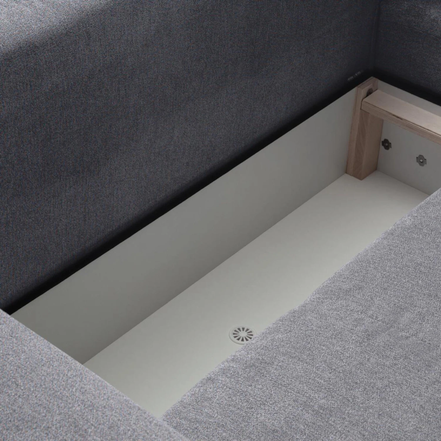 Ecksofa - melange - inklusive Liegefunktion und Bettkasten 7 Ecksofa - melange - inklusive Liegefunktion und Bettkasten – Bild 7