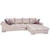 Ecksofa - taupe - inklusive Kissen