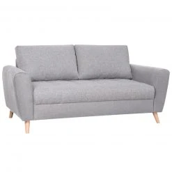 3-Sitzer-Sofa - grau - Webstoff