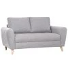 2-Sitzer-Sofa - grau - Webstoff