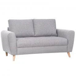 2-Sitzer-Sofa - grau - Webstoff