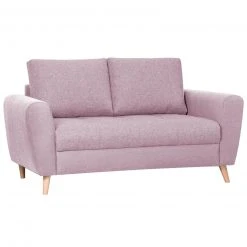 2-Sitzer-Sofa - rosa - Webstoff