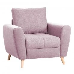 Sessel - rosa - Webstoff