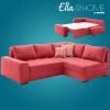 Ella@HOME Boxspringsofa - rot - Dauerschläfer