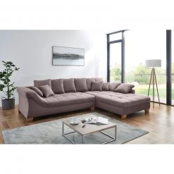 Ecksofa - taupe - Microfaser - beidseitig montierbar 16 Ecksofa - taupe - Microfaser - beidseitig montierbar -Wohnzimmer Verkäufe 0255015800 07 1600Wx1600H