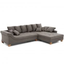 Ecksofa - rock - Microfaser - beidseitig montierbar