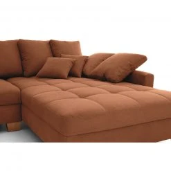Ecksofa - cognac - Microfaser - beidseitig montierbar 15 Ecksofa - cognac - Microfaser - beidseitig montierbar -Wohnzimmer Verkäufe 0255015804 05 1600Wx1600H
