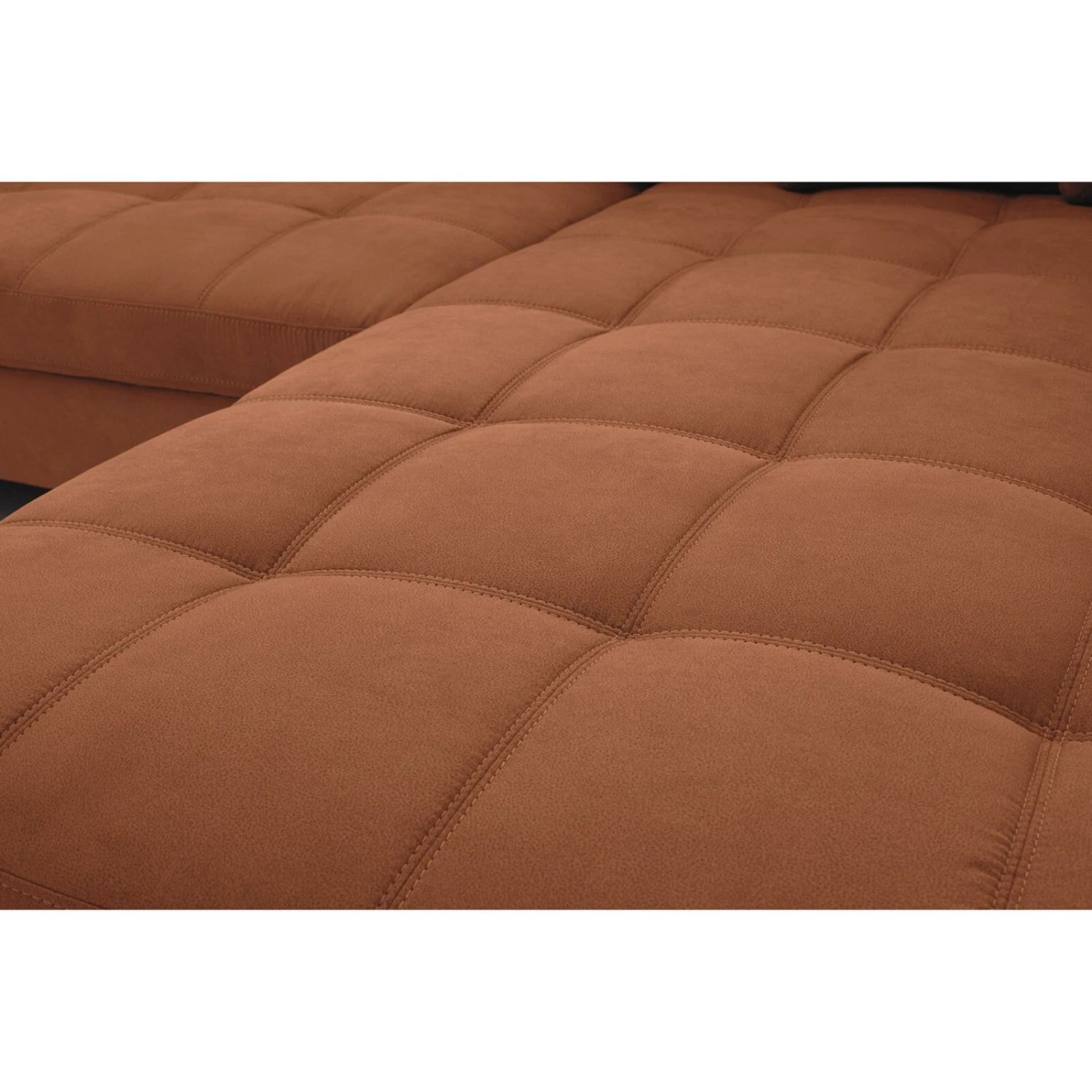 Ecksofa - cognac - Microfaser - beidseitig montierbar 7 Ecksofa - cognac - Microfaser - beidseitig montierbar – Bild 7