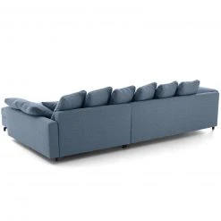 Ecksofa - blau - Webstoff - beidseitig montierbar -Wohnzimmer Verkäufe 0255015902 03 1600Wx1600H