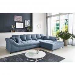 Ecksofa - blau - Webstoff - beidseitig montierbar -Wohnzimmer Verkäufe 0255015902 08 1600Wx1600H