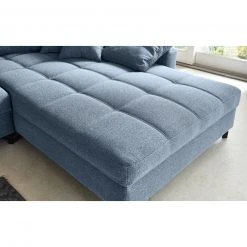 Ecksofa - blau - Webstoff - beidseitig montierbar -Wohnzimmer Verkäufe 0255015902 09 1600Wx1600H