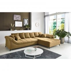 Ecksofa - curry - Webstoff - beidseitig montierbar -Wohnzimmer Verkäufe 0255015903 08 1600Wx1600H