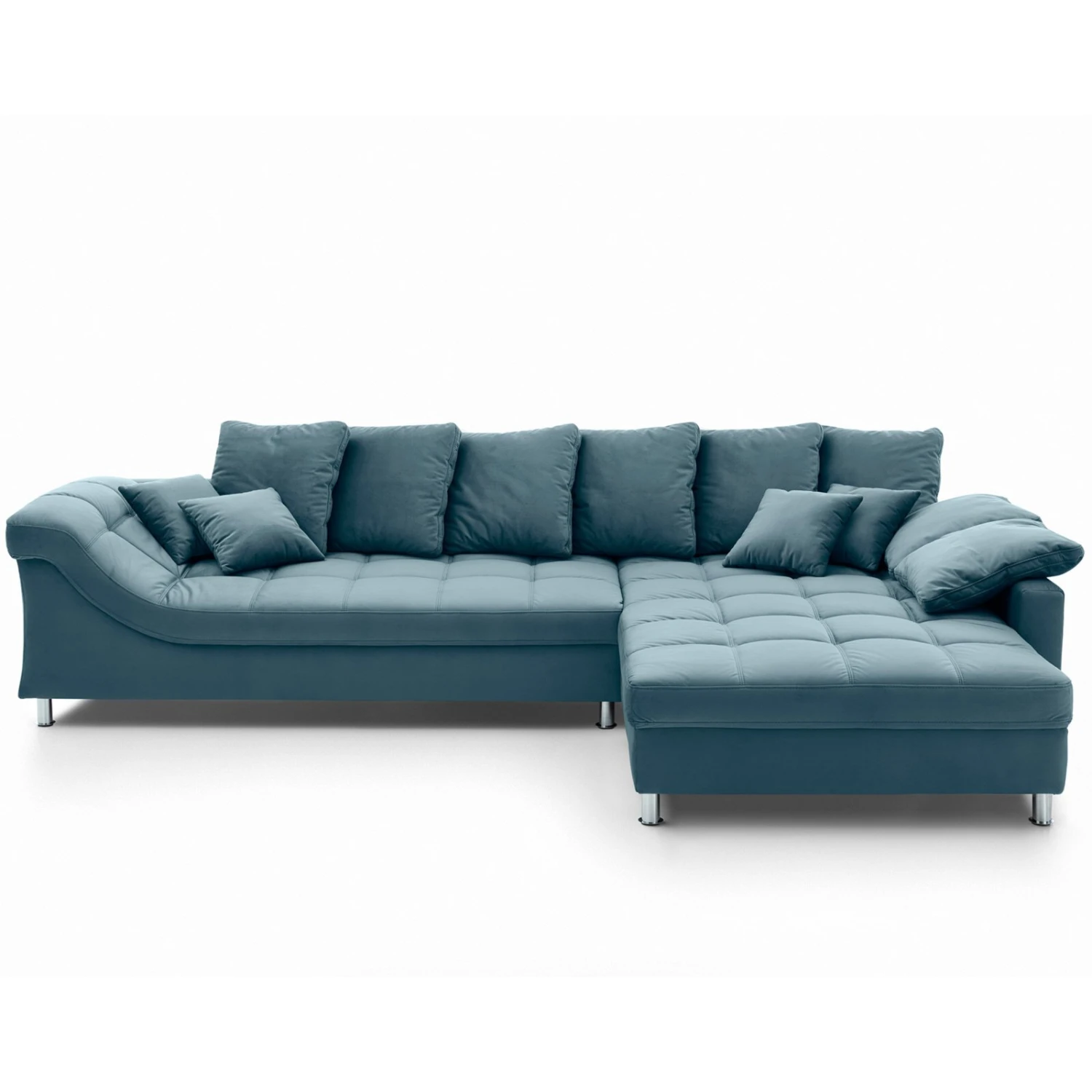 Ecksofa - petrol - Microfaser 2 Ecksofa - petrol - Microfaser – Bild 2