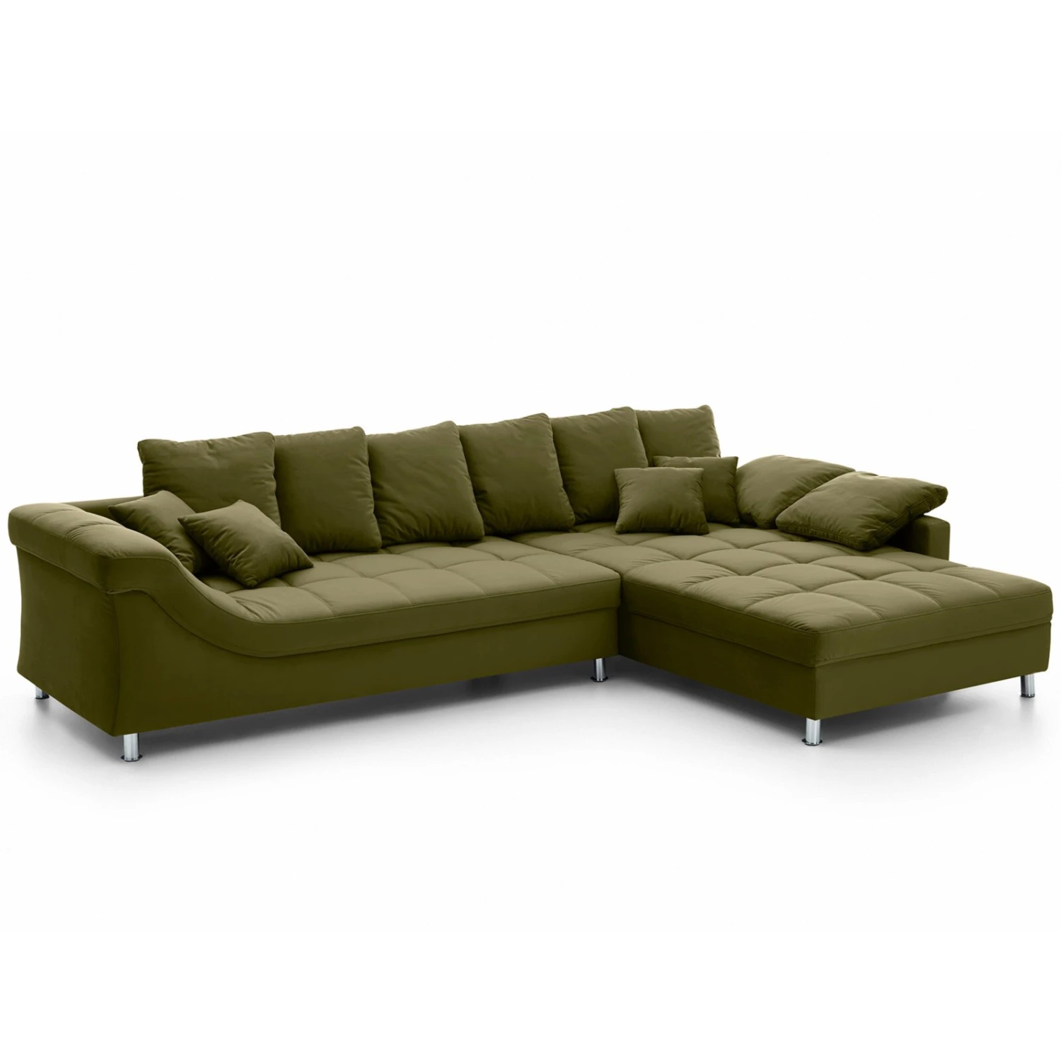 Ecksofa - lime - Microfaser 1 Ecksofa - lime - Microfaser