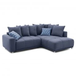 Ecksofa - blau - Liegefunktion