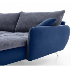 Ecksofa - marine - Microfaser - Recamiere rechts -Wohnzimmer Verkäufe 0255017200 05 1600Wx1600H