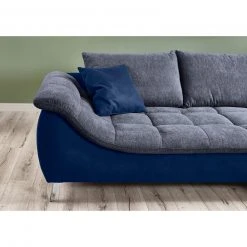 Ecksofa - marine - Microfaser - Recamiere rechts -Wohnzimmer Verkäufe 0255017200 10 1600Wx1600H