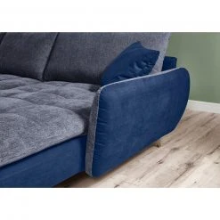 Ecksofa - marine - Microfaser - Recamiere rechts -Wohnzimmer Verkäufe 0255017200 11 1600Wx1600H