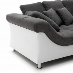 Ecksofa - anthrazit-weiß - beidseitig montierbar -Wohnzimmer Verkäufe 0255017902 03 1600Wx1600H