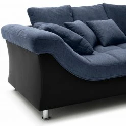 Ecksofa - blau-schwarz - beidseitig montierbar -Wohnzimmer Verkäufe 0255017904 03 1600Wx1600H