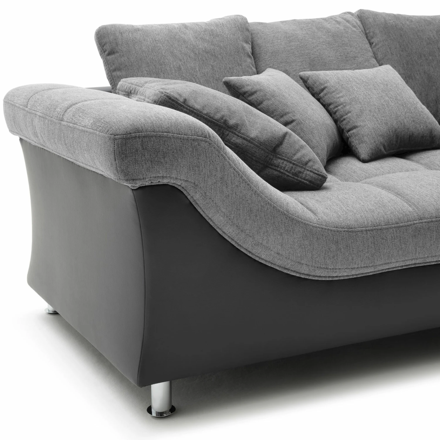 Ecksofa - grau-anthrazit - beidseitig montierbar 3 Ecksofa - grau-anthrazit - beidseitig montierbar – Bild 3