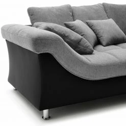 Ecksofa - grau-schwarz - beidseitig montierbar -Wohnzimmer Verkäufe 0255017908 03 1600Wx1600H