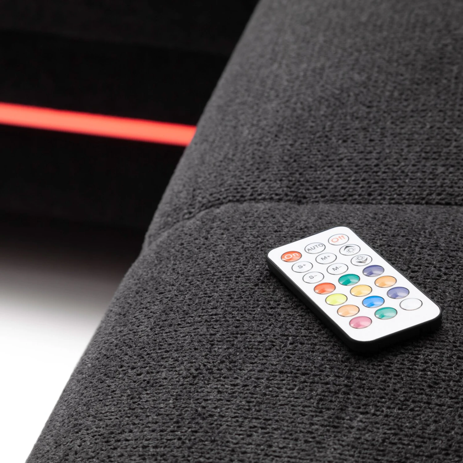 Ecksofa - schwarz - Microfaser - LED-Beleuchtung 11 Ecksofa - schwarz - Microfaser - LED-Beleuchtung – Bild 11