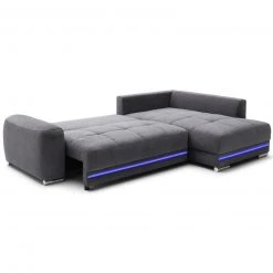 Ecksofa - anthrazit - Microfaser - LED-Beleuchtung -Wohnzimmer Verkäufe 0255030000 04 1600Wx1600H